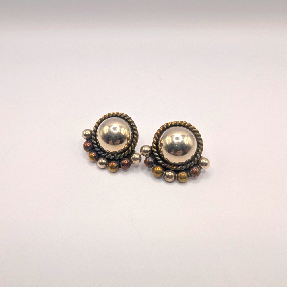 Vintage Mexican Silver Earrings
